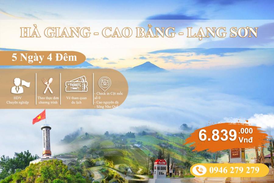 Hà Giang – Cao Bằng – Lạng Sơn 5N4Đ Từ Cần Thơ