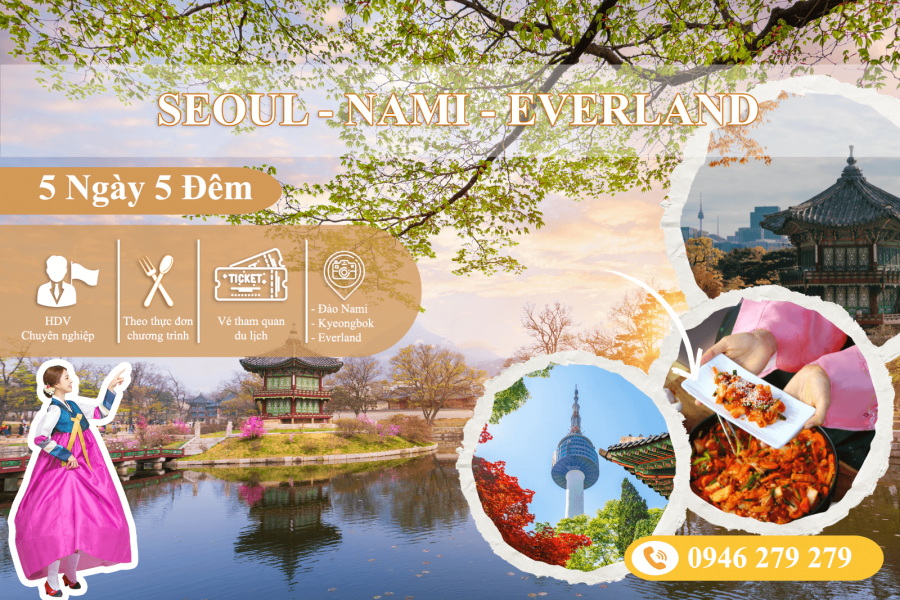 Seoul - Nami - Everland 5N5Đ