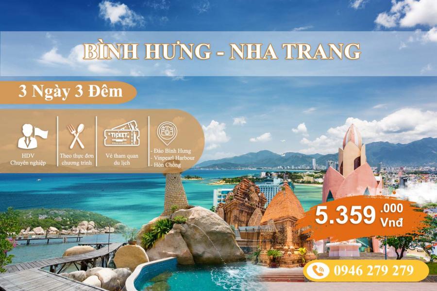 Tour Bình Hưng – Nha Trang 3N3Đ Từ Cần Thơ