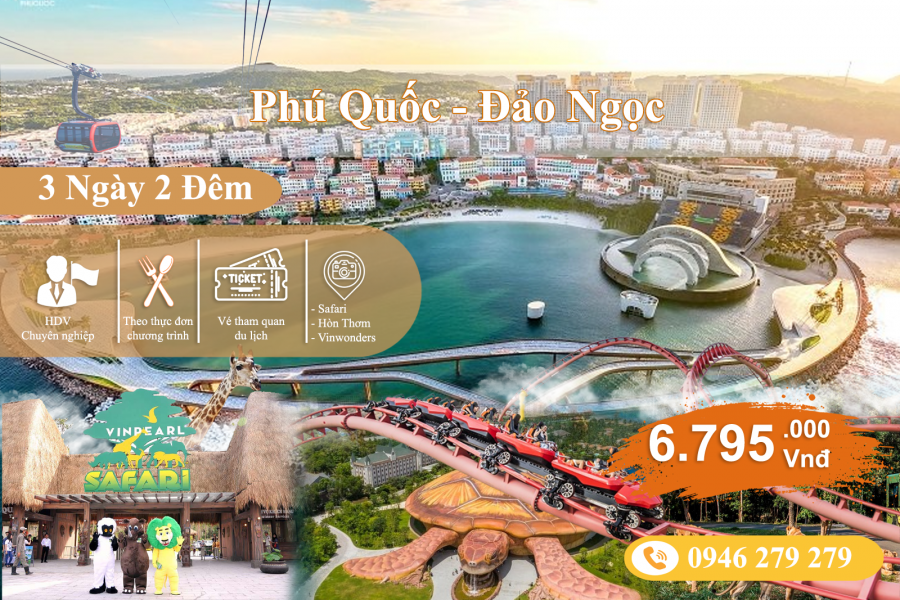 Tour Phú Quốc 3N2Đ Đón Sân Bay