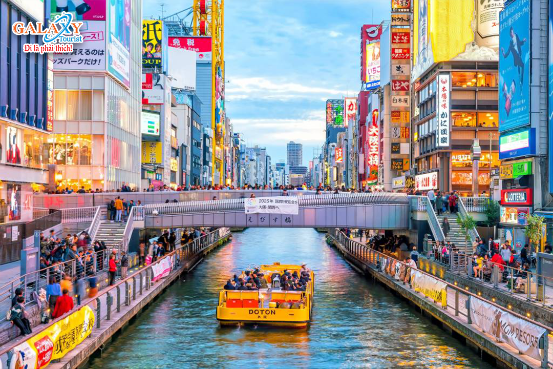 Đêm ngày 1: TP. HCM - OSAKA-Công Ty TNHH Dịch Vụ Du Lịch Galaxy